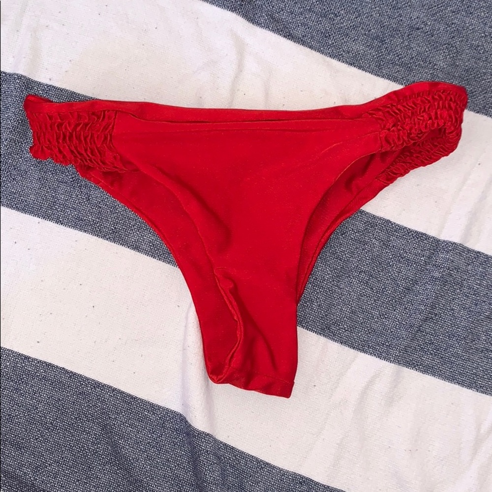 Red bikini bottom